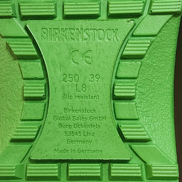 Birkenstock Super Birki's Clogs Shoes Womens Size 8 Green Slip Resistant Comfort - Picture 14 of 14